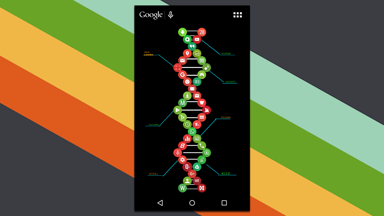 The Double Helix Home Screen