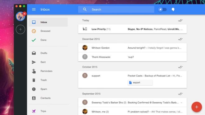 Wmail Is A Free OS X Desktop App For Inbox By Gmail