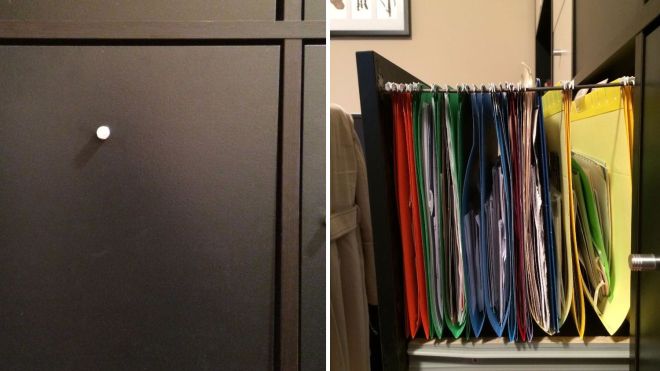 Turn An IKEA Drawer Into A Cubby Filing Drawer