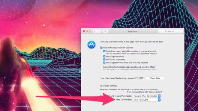 Allow Free Downloads From The Mac App Store Without A Password