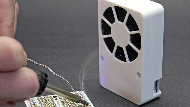 Build A Slick Looking DIY USB Rechargeable Solder Fume Extractor