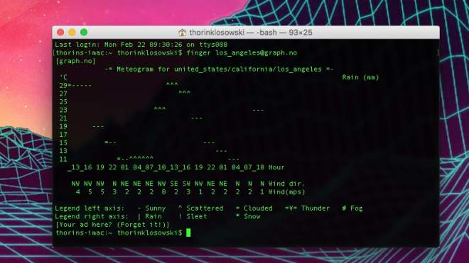 Get A Quick Weather Forecast With A Terminal Command