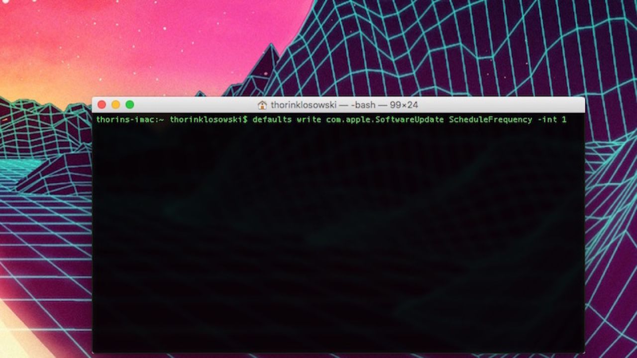 Change A Mac’s Software Update Frequency With A Terminal Command