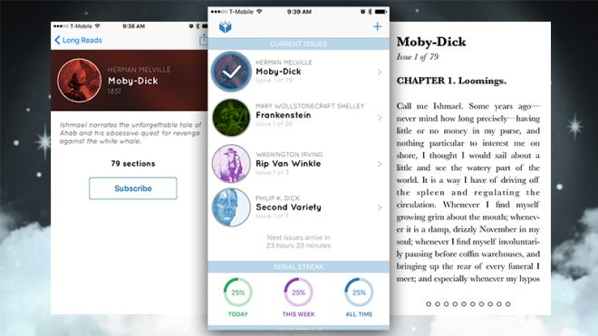 Serial Reader For iOS Dishes Out Short Snippets Of Classic Fiction Daily