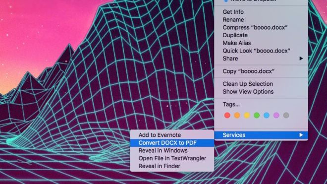 Quickly Convert DOCX Files To PDF With An Automator Action