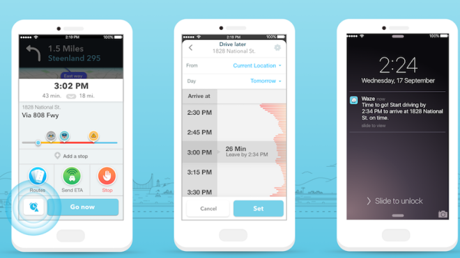 Waze Adds Planned Drives To Estimate Drive Times And Help You Figure Out The Best Time To Leave