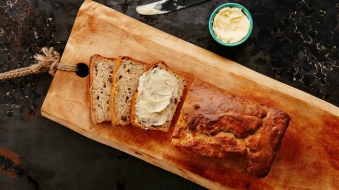 Make Tasty Sweet Bread With Ice Cream And Bananas