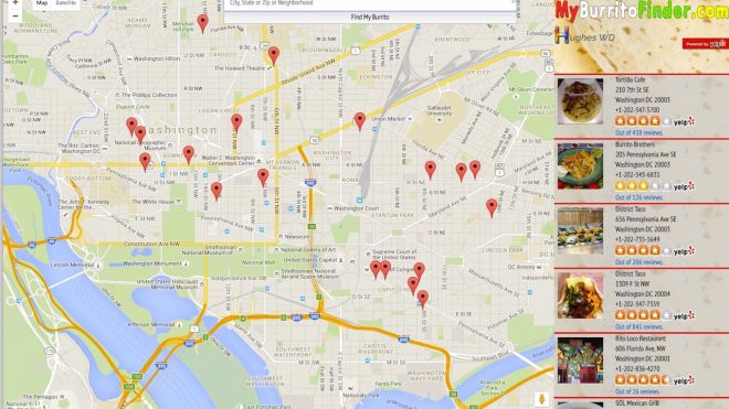 My Burrito Finder Shows You The Closest Place To Grab A Burrito Near You