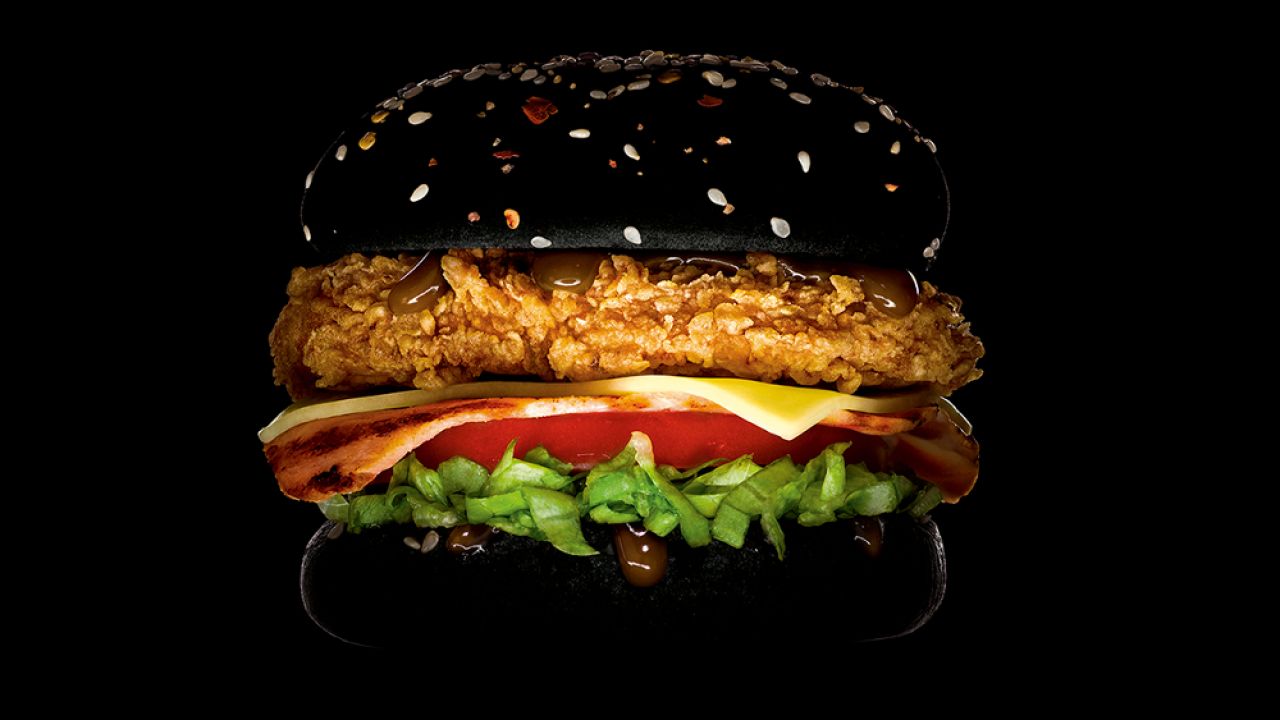 KFC Just Launched A Pitch-Black Zinger Burger