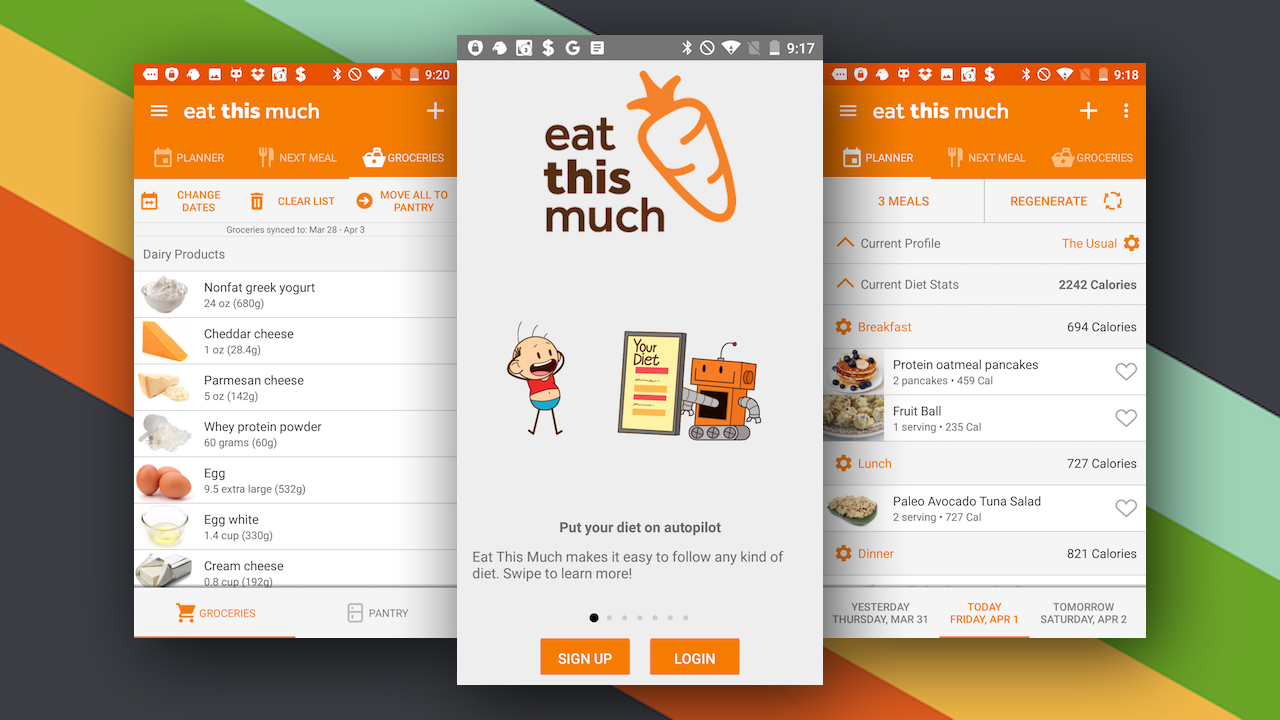 vonk Wordt erger drie Eat This Much Brings Automatic Meal Planning To Android