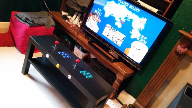 Build This Two-Player Arcade Table From A Raspberry Pi And IKEA Parts