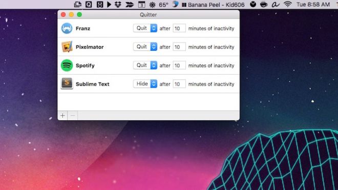 Quitter For Mac Automatically Quits Or Hides Apps After Inactivity 