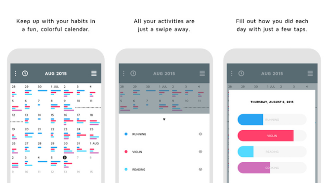 Continuo Tracks Habits In A Clean, Easily Accessible Calendar