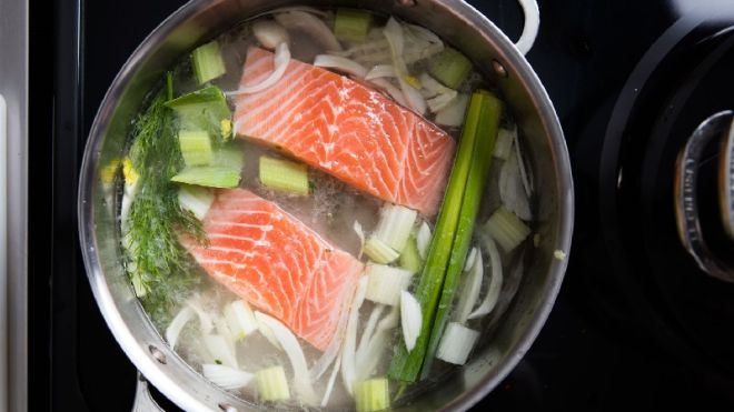 The Best Way To Poach Salmon Is With A Cold Start