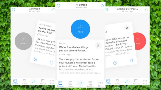 Morning Mail Sorts Your Inbox With Tinder-Like Swipes