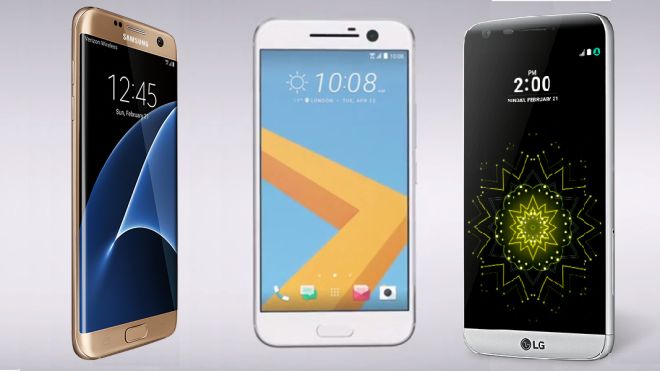 Smartphone Showdown: Samsung Galaxy S7 Edge Vs HTC 10 Vs LG G5