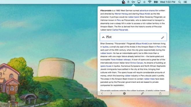 Qwiki For Mac Lets You Search And Read Wikipedia Directly From Your Menu Bar