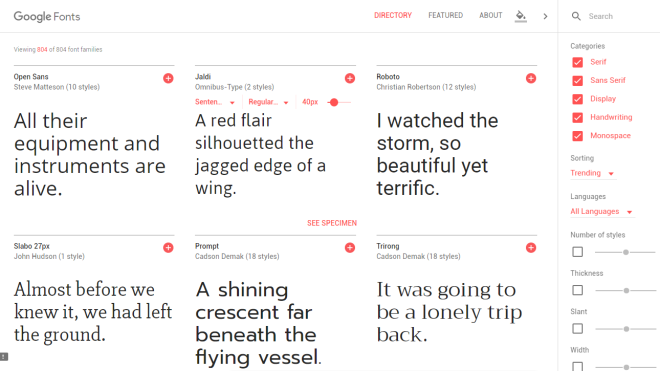 Google Fonts’ Updated Website Makes It Easy To Find A Good-Looking Font