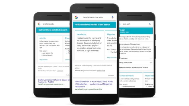 Google Will Start Showing Direct Answers When You Search For Medical Symptoms