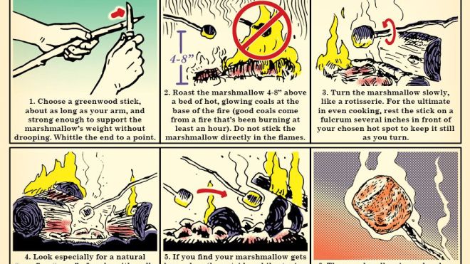 How To Perfectly Roast A Marshmallow [Infographic]