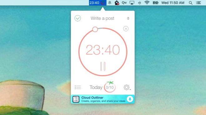 Pomodoro Time Is A Super Simple Timer That Lives In The Menu Bar