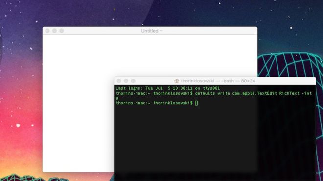Set Plain Text As The Default Format In TextEdit With A Terminal Command