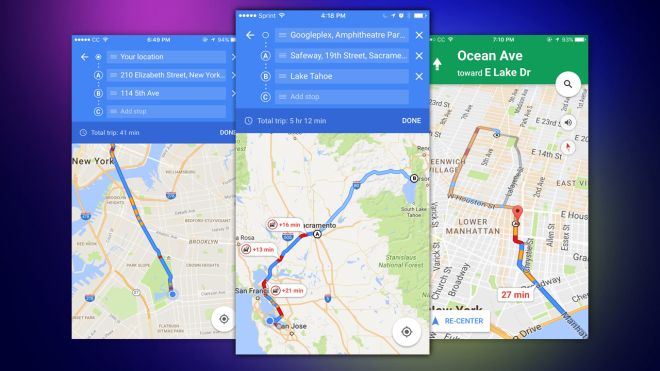 Google Maps For iOS Can Now Navigate To Multiple Destinations