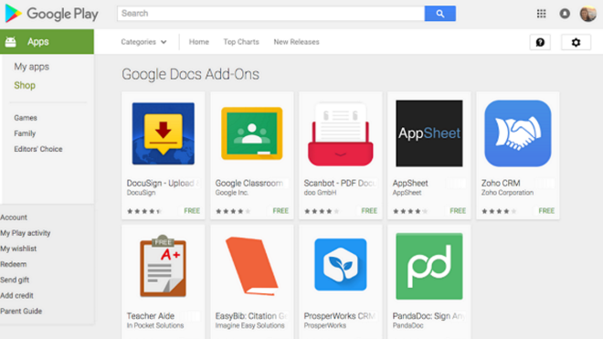 Google Docs And Sheets On Android Now Supports Third-Party Add-Ons