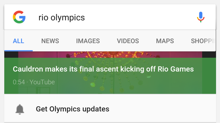 Google Gives You Shortcuts And Alerts To Get Instant Olympics Updates