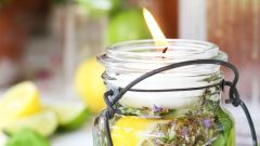 Make A Prettier Citronella Candle With Fresh Herbs