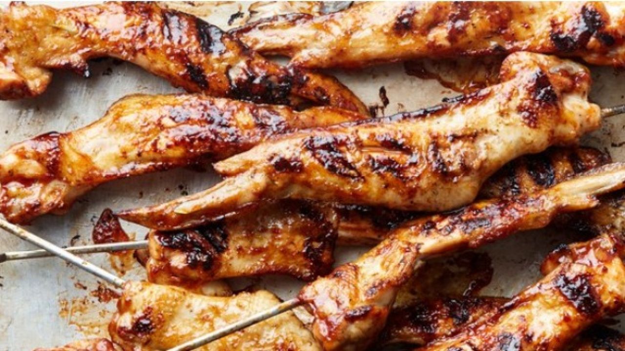 Skewer And Grill Chicken Wings For Most Delicious, Crispy Skin