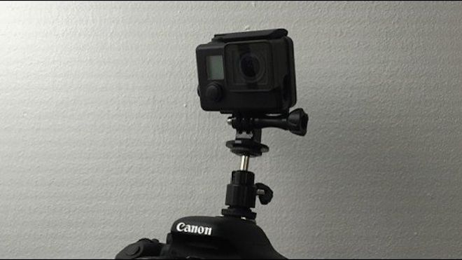 Mount A GoPro To Your DSLR Camera With A Couple Of Cheap Attachments