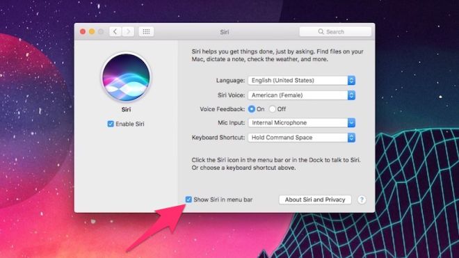 How To Hide Siri In MacOS Sierra