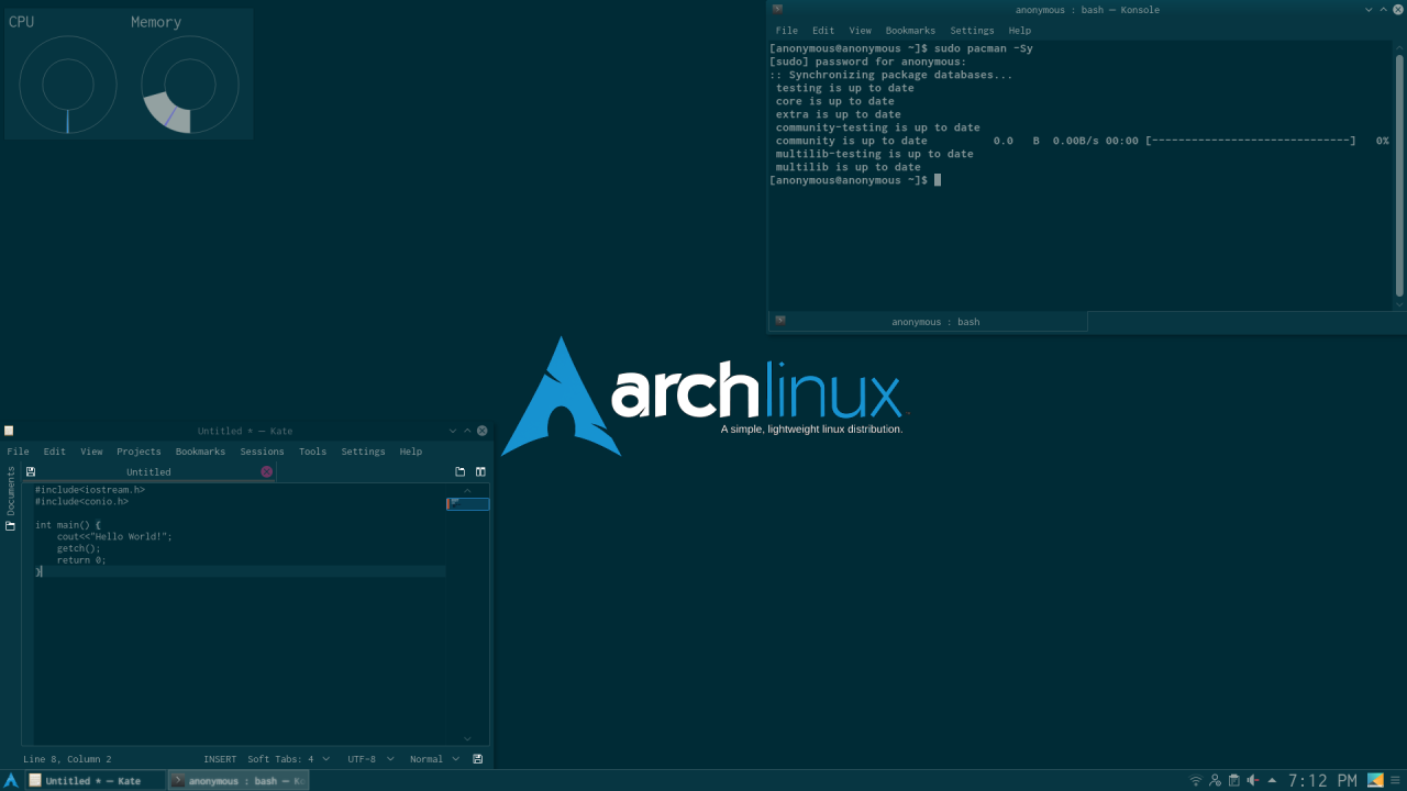 The Arch Terminal Desktop