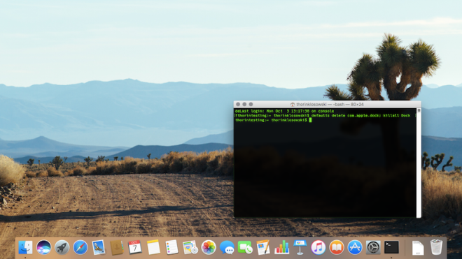 Instantly Reset Your Mac’s Dock To Default With A Terminal Command