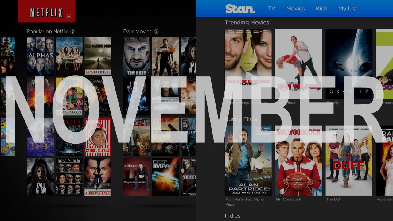 Everything Coming To Stan, Netflix, Foxtel And Amazon This November