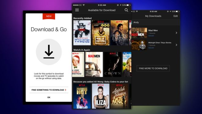 Netflix Adds Offline Viewing For Phones And Tablets