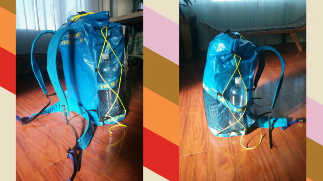 Build An Ultralight Backpack From IKEA Plastic Tote Bags