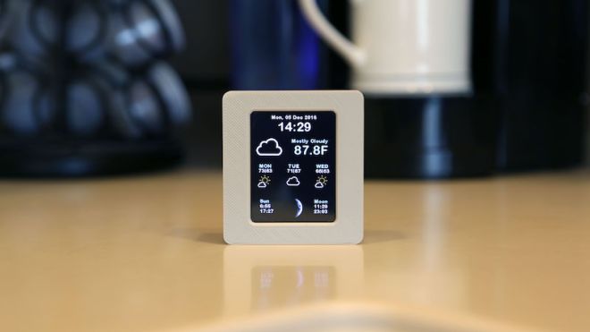 Build A Slick Little Miniature Weather Display Perfect For A Desk Or Wall
