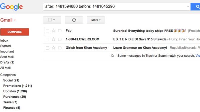 Search For Messages In Gmail By Date And A Specific Time