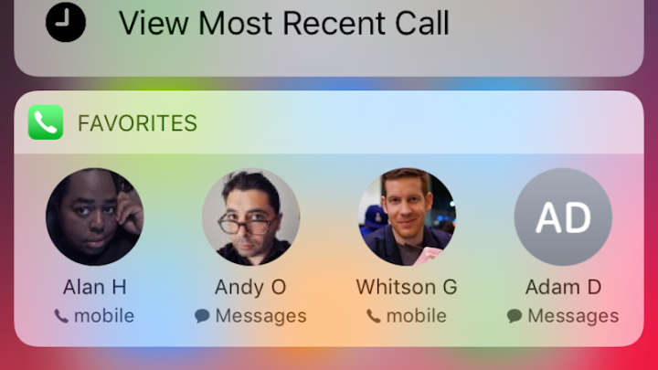 Reorder Your iPhone’s Favourites List To Adjust Who Appears In The 3D Touch Shortcut