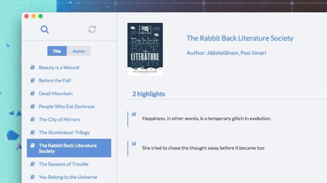 Knotes For Mac Gives You Quick Access To Your Kindle Highlights