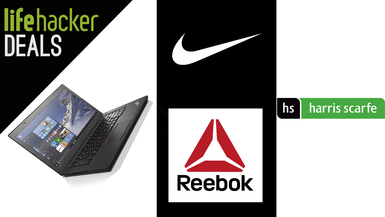 Deals: Lenovo ThinkPad E470 For $959, 60% Off Reebok, Up To 60% Off Harris Scarfe