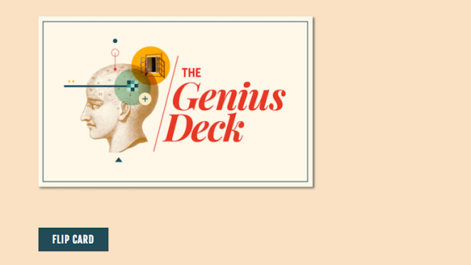 The Genius Deck Helps Reset Your Brain When You’re Stuck On A Problem