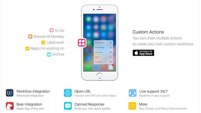 Airmail For iPhone Adds Custom Actions And Workflow Integration