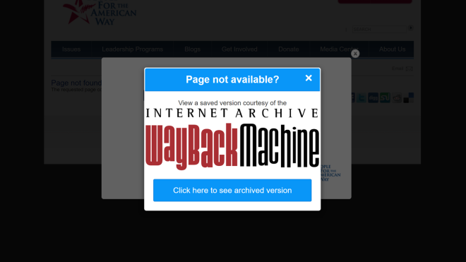 Wayback Machine For Chrome Finds Archived Copies Of Broken Links