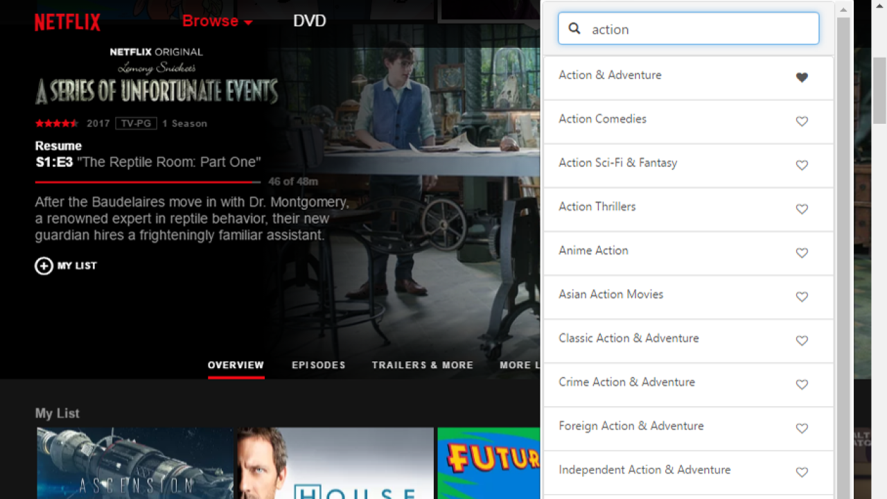 Search Hidden Netflix Categories and Save Your Favourites With This Extension