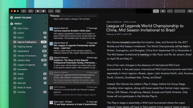 ReadKit, The RSS Reader For Mac, Cleans Up Its Design And Adds A New Dark Theme