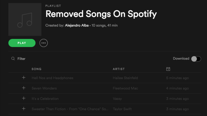 How To See Which Songs Spotify Has Removed From Your Playlists