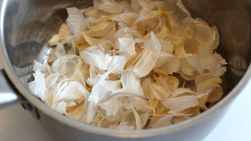 Use Papery Garlic Skins To Give Broth Big Flavour